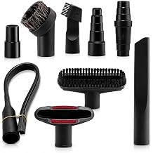 Vacuum Attachment Kit with Vacuum Adapters for Nilfisk GM80 Classic Canister Vacuum 1998Present, Flexible Crevice Hose, Vacuum Brush Attachment Accessories,9-piece