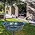 VEWOSTAR Outdoor Garden Bird Bath, Metal Birdbath with Stable Stakes Bird Feeders for Outdoor Yard Lawn Patio (3" Deep*35" Height)