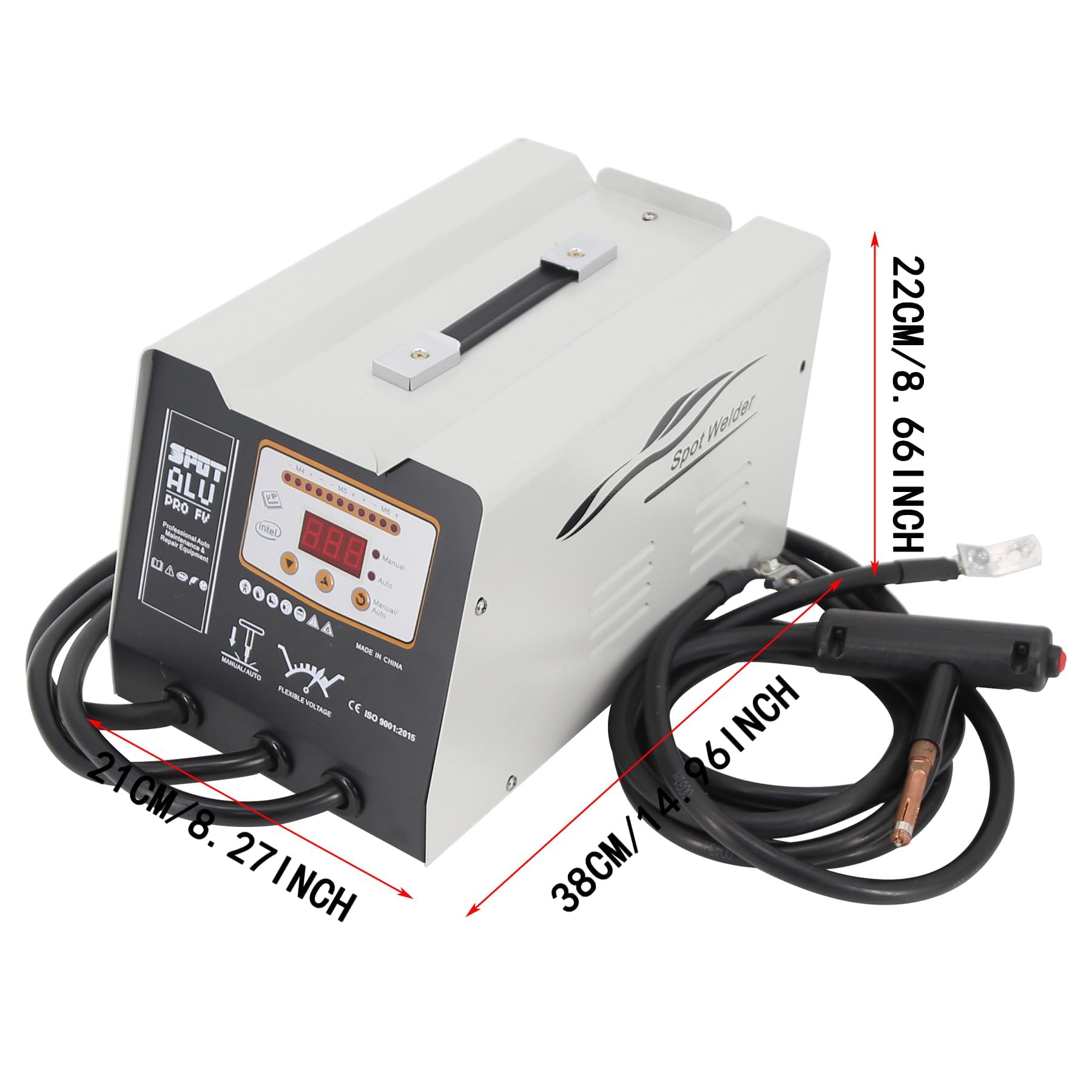 Máquina soldadora de aluminio de 110 V 3 kW, extractor de abolladuras de soldador por puntos, extractor de abolladuras de vehículos, para tiendas de abolladuras de carrocería de automóvil (F6100)