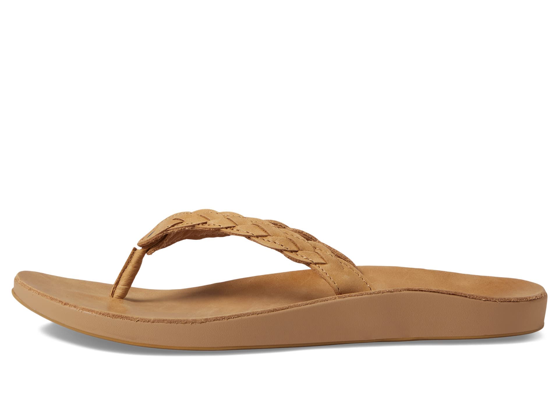 Sanuk Women's Cosmic Yoga Joy Braid LX Flip Flop Sandal, Tan