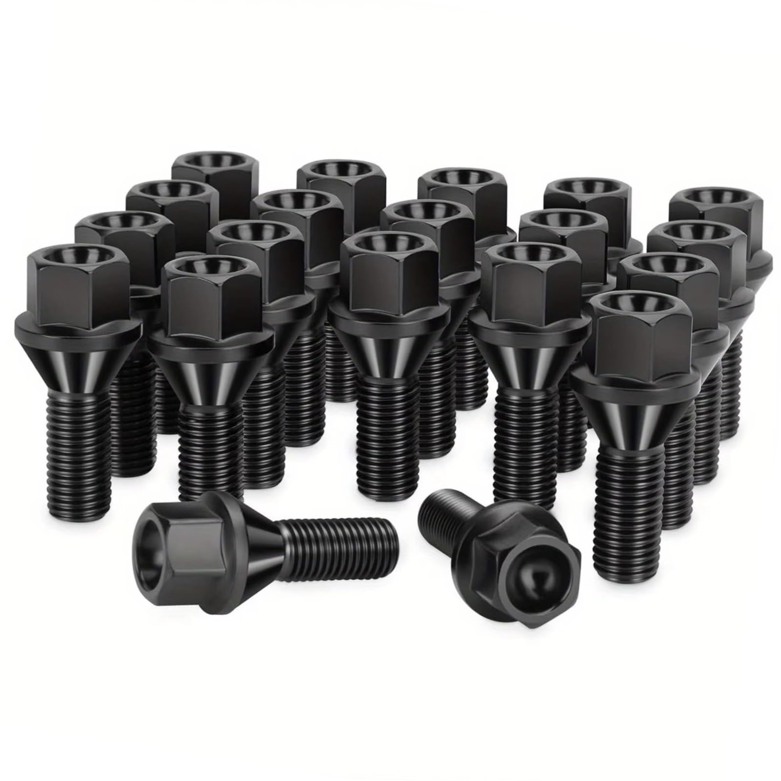 Bulloni ruota auto Compatibile Con BMW Per X1 E84 2008 2009 2010 2011 2012 2013 2014 2015 20 Pezzi Set Di Dadi Per Cerchi In Lega Con Rondella Conica Ricambi Auto