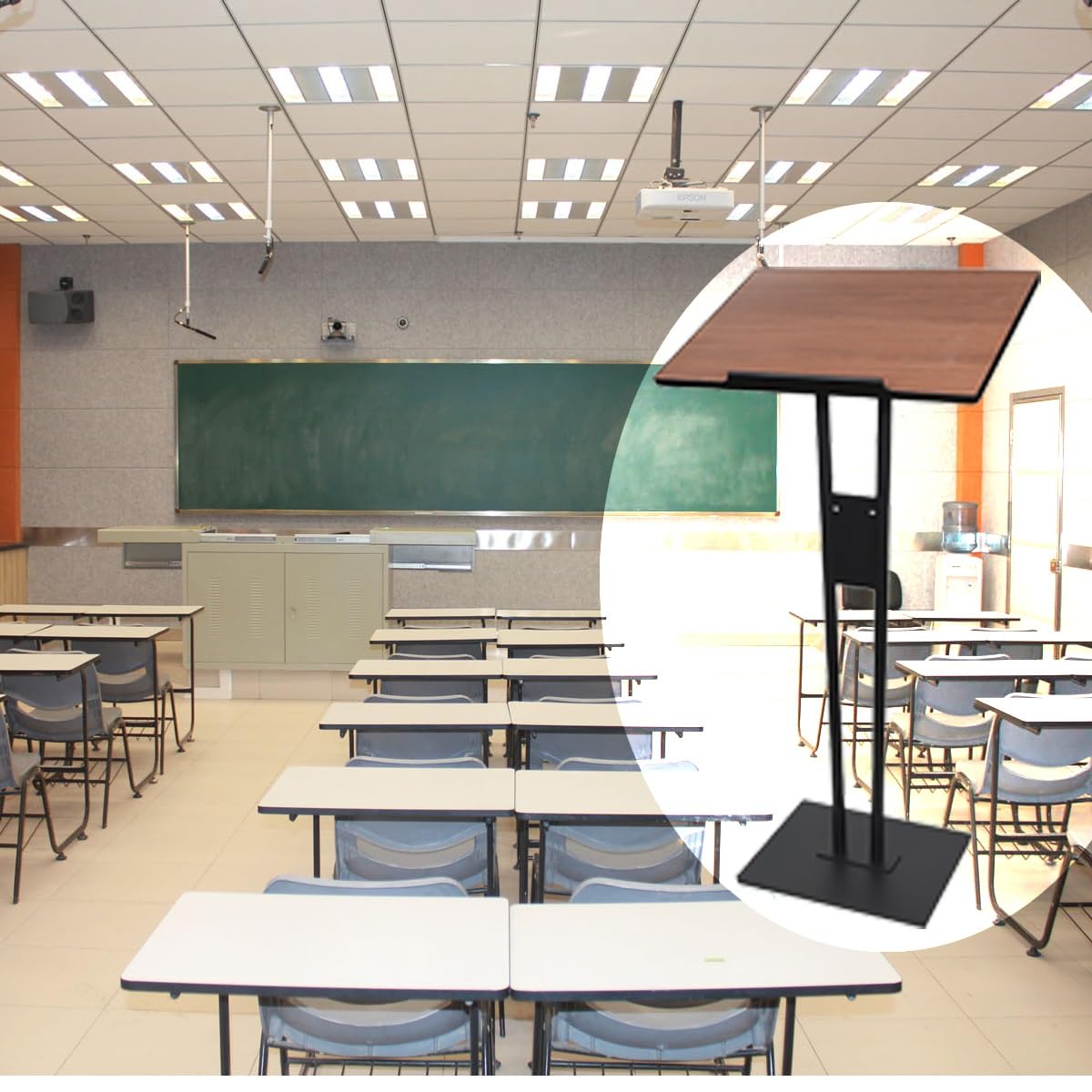 Generisch Tragbares Rednerpult für Präsentationen | Tischpult für Kirchen, Schulen, Büros und Veranstaltungen | Ideal für Hochzeiten, Konzerte und Tagungen