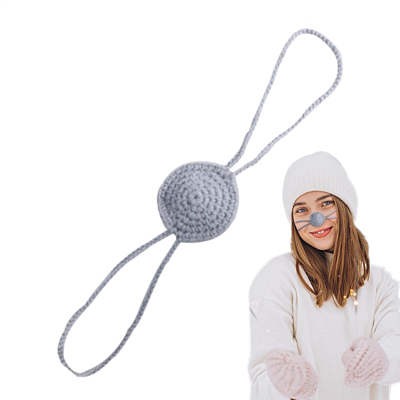 Scaldasaso da donna, protezione per il naso, scaldanaso per ragazze, comoda protezione per il naso in lana, protezione per il naso all'aperto, accessori invernali per sci, pattinaggio su ghiaccio e