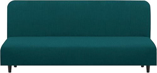 Miniatura 8 de U-NICE HOME Funda para sofá biplaza elástica, cubierta para sofá, funda para sillón, protector de muebles para sofá con 2 cojines, funda para sofá