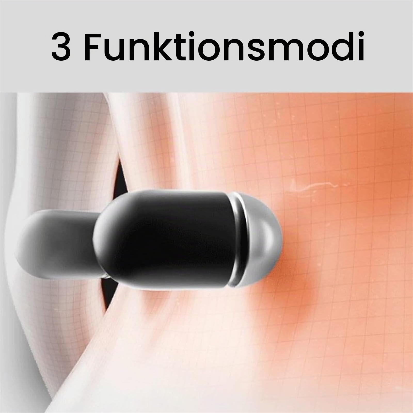 Triple Fusion Massagegerät, Tragbares 3-in-1-Rückenmassagekissen Für Nacken, Schultern Und Rücken, Wiederaufladbares Elektrisches Lordosenstützkissen, Mit Traktion