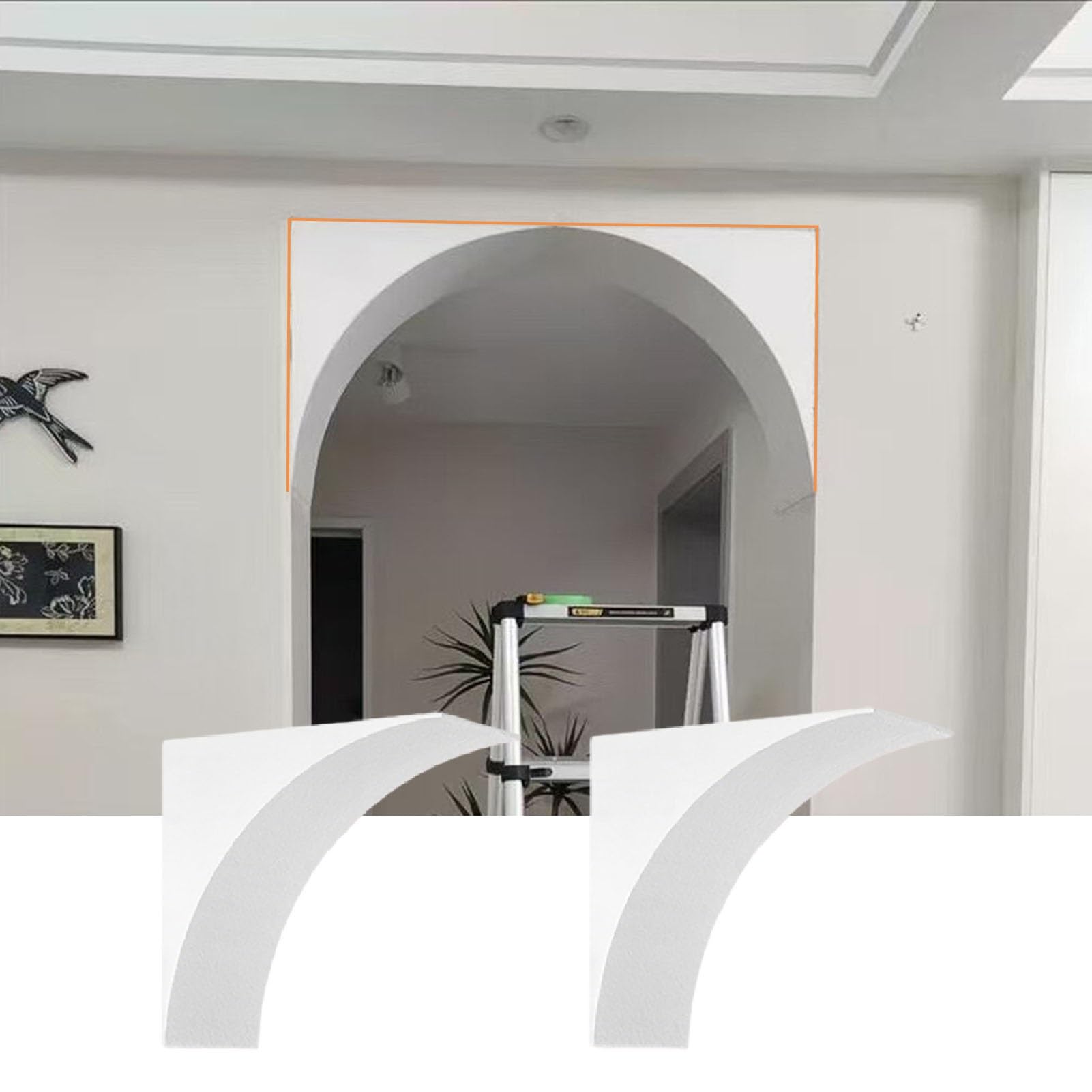 Kit d'arche de porte arrondie en mousse pour décoration de la maison
