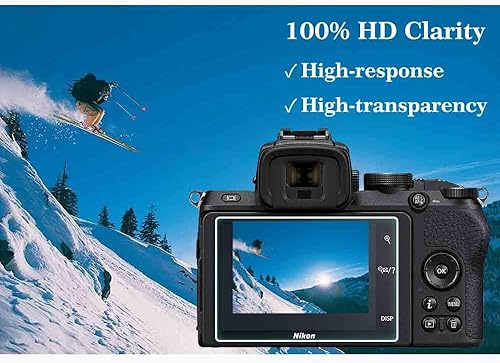 Miniatura 5 de ULBTER Protector de pantalla Z50 para cámara digital Nikon Z 50 Z50 sin espejo y cubierta de zapata caliente, 0.012in dureza 9H, protector de vidrio