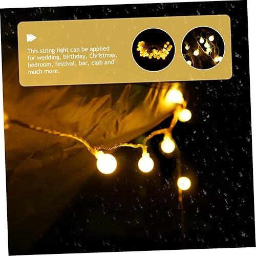 Miniatura 7 de DOITOOL Cadena de luces para poste de luz al aire libre, luces de cadena de luces que funcionan con baterías, luces de camping, luces de linterna,