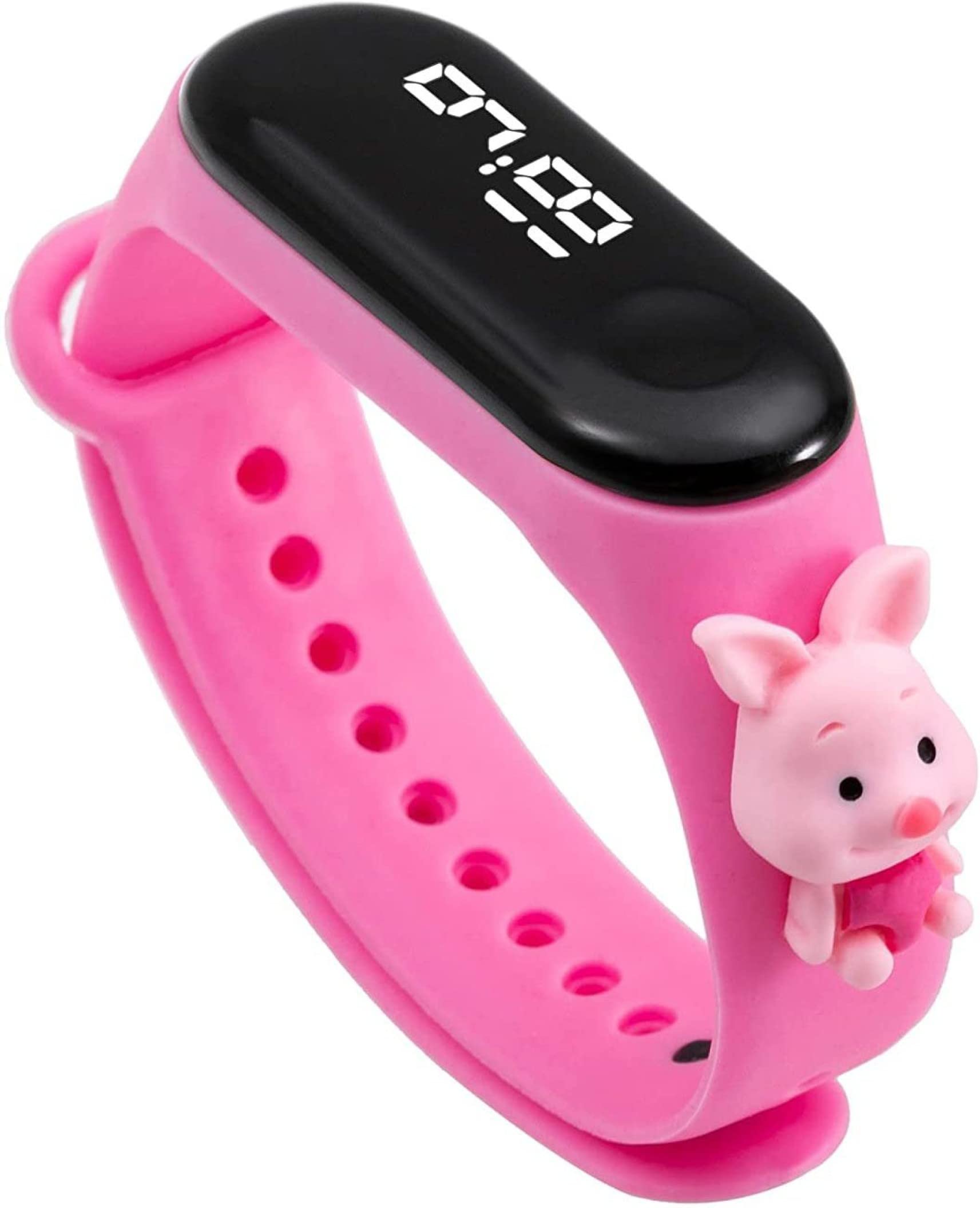 La Classe Watches Cartoon Character Digital Led Bracelet Unisex Band Watch for Boys & Girls (Piggy) (B0B6CC9VTD) Amazon Price History, Amazon Price Tracker