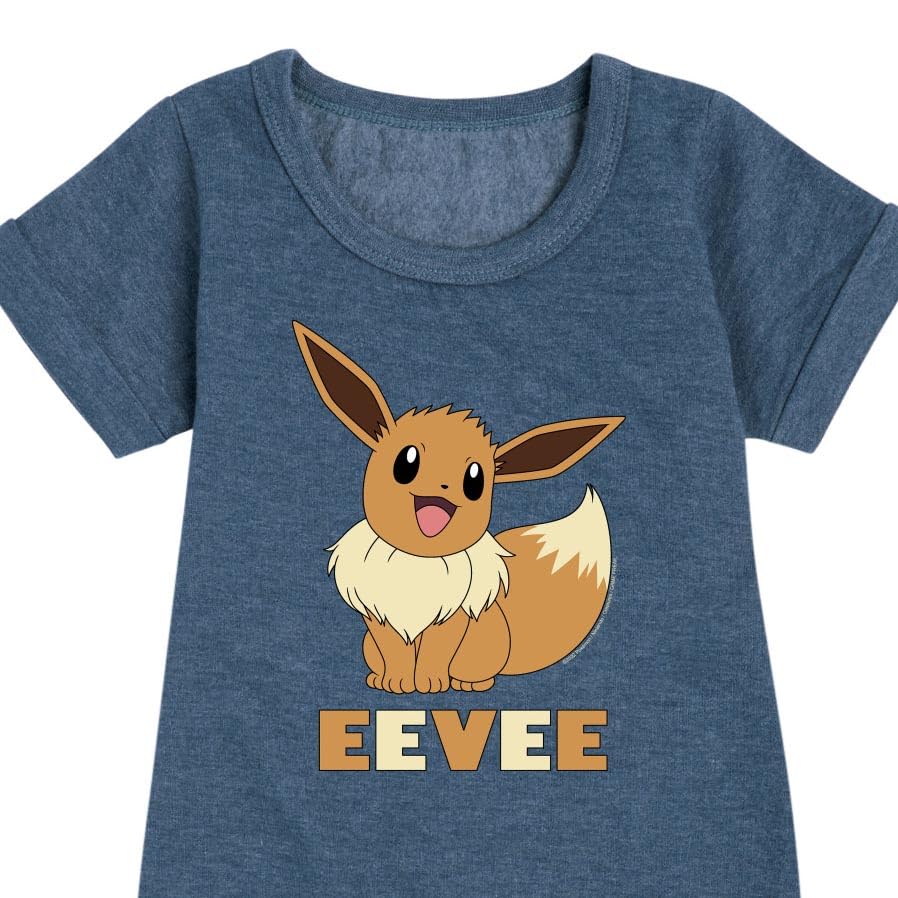 HYBRID APPAREL - Pokémon - Happy Eevee- Youth Girls Fleece Dress - Size3