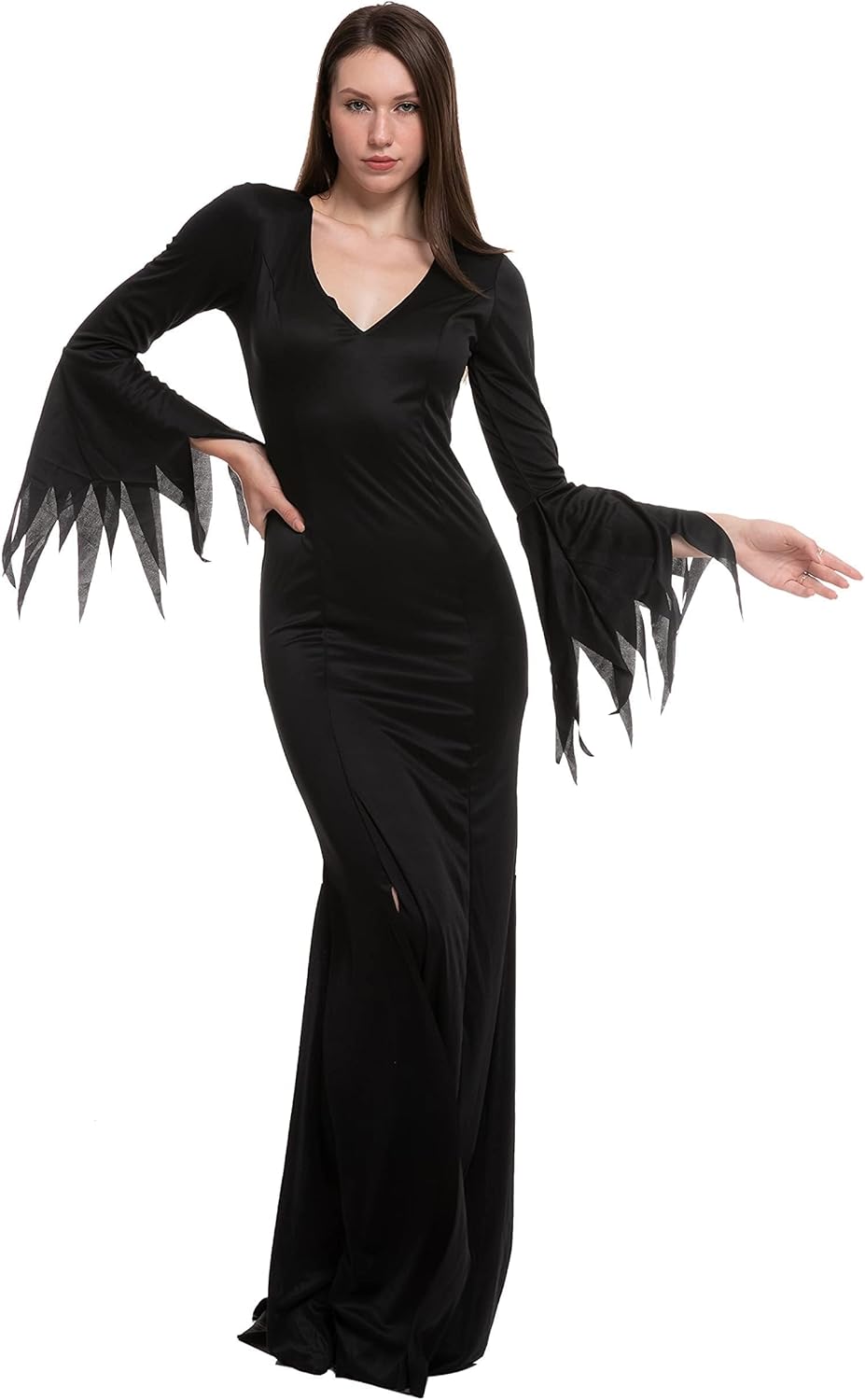 Spooktacular Creations Halloween Women Gothic Long Dress, Black Family Costume Adult, Gothic Witch Dress - Image 3