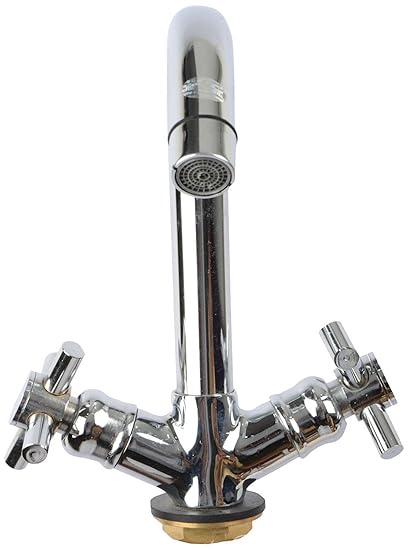 A & Y Traders Steel Wash Basin Mixture Tap (Silver)