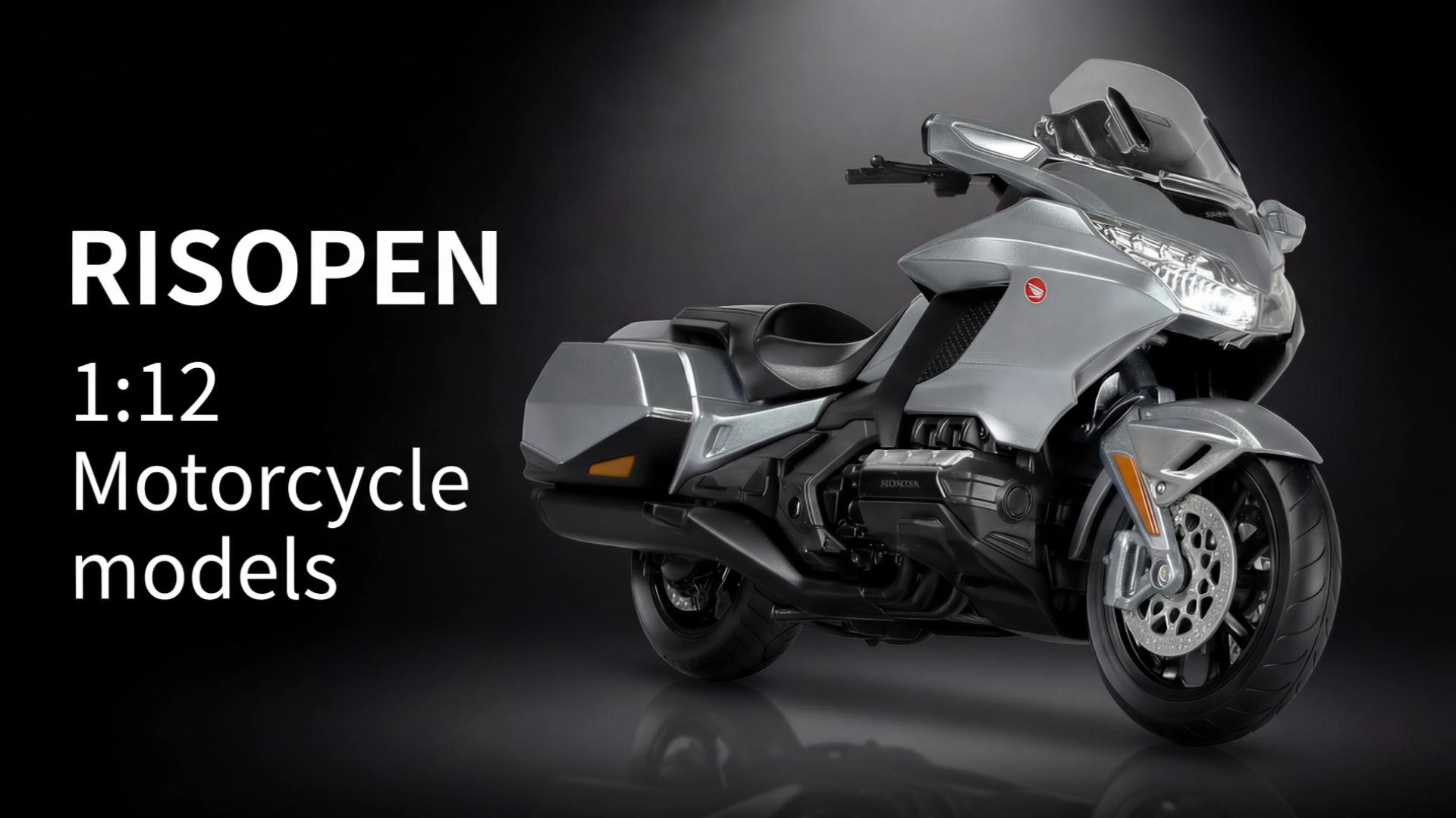 Amazon.com: Risopen 1:12 Motorcycle Model Toy for Honda Goldwing