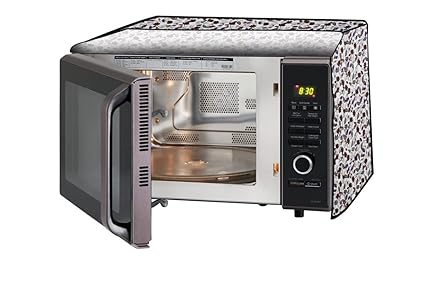 Stylista Microwave Oven Cover for Godrej 20 L Convection GMX 20CA5 MLZ, Corals Pattern Beige