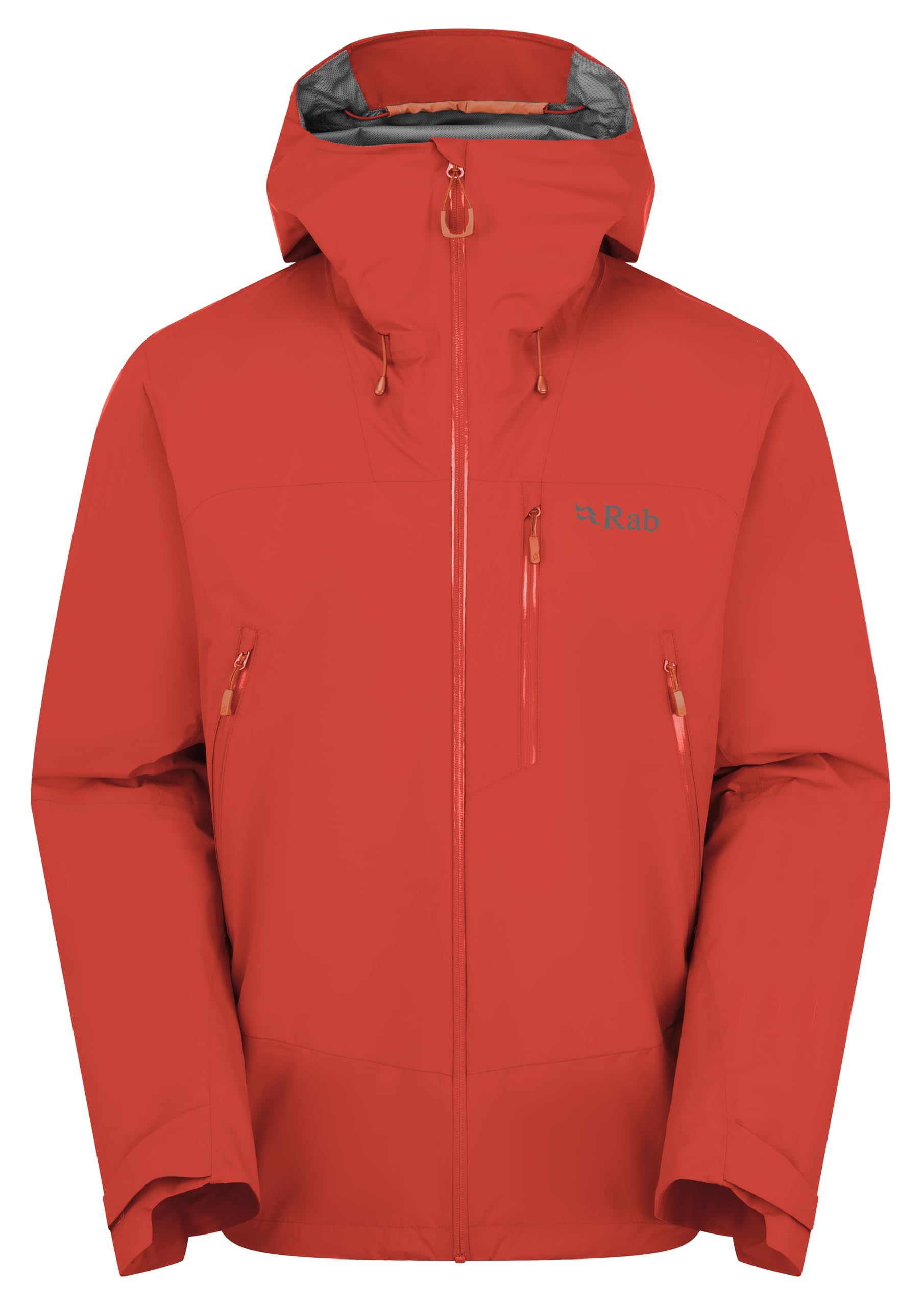 Rab Men's Downpour Mountain Jacket - Lightweight Waterproof Hooded Coat for Hiking & Trekking - Dark Horizon - XX-Large