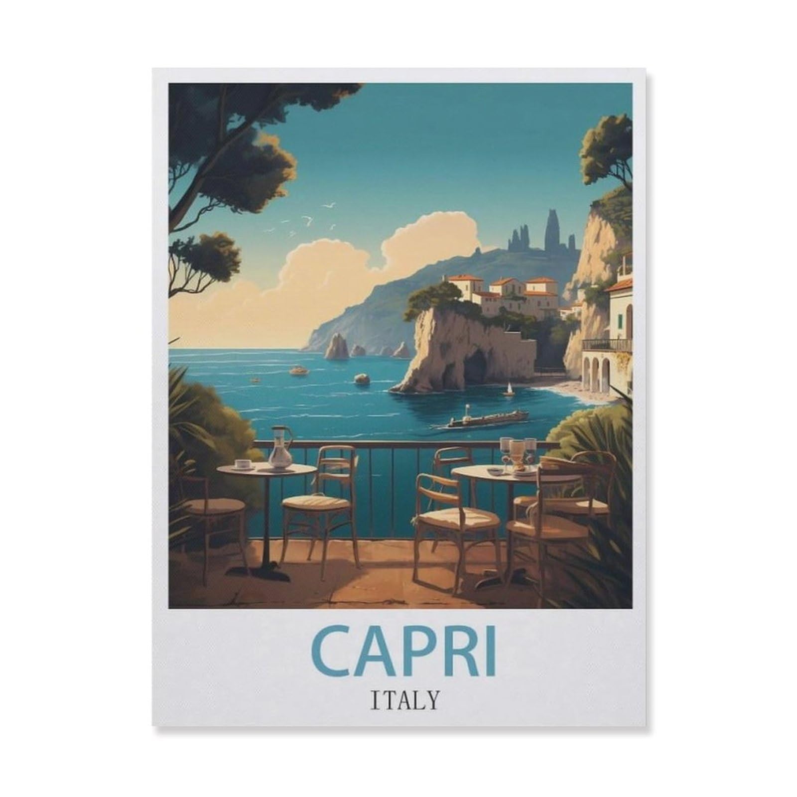 Tin Sign，Italy Capri(30x40cm）