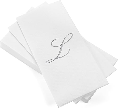 Miniatura 24 de AMERICAN HOMESTEAD - Toallas de mano desechables – Servilletas de invitados con monograma de lámina dorada – Toallas de papel de baño similares al