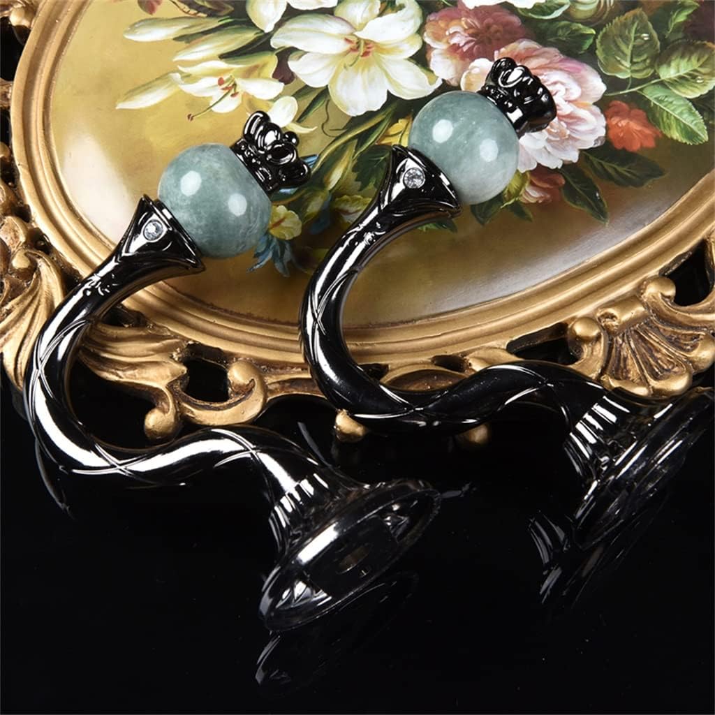 FMURY Zinc Alloy Marble Hook Curtain Strap Hook Display Stand Wall Hook Wall Hook(D)