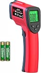 Laser Infrared Thermometer Non-Contact Digital Temperature Gun, -58℉～1112℉(-50℃～600℃) IR Thermometer for Industrial, Kitchen Cooking, Automotive, HVAC (Not for Human Body Temp)