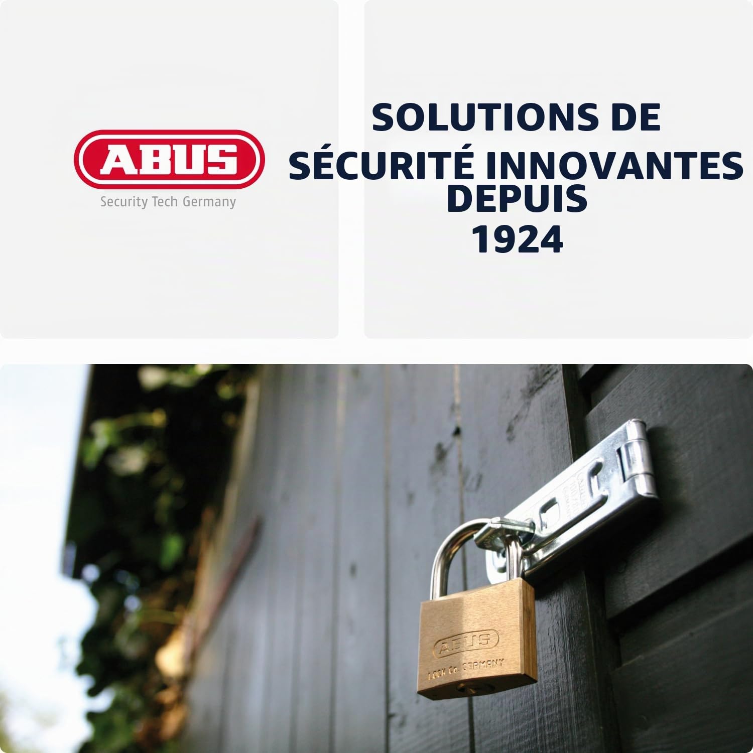 ABUS Cadenas à combinaison 158/65 - Cadenas avec boîtier en fonte de zinc - avec code numérique réglable individuellement - niveau de sécurité 8 - gris foncé