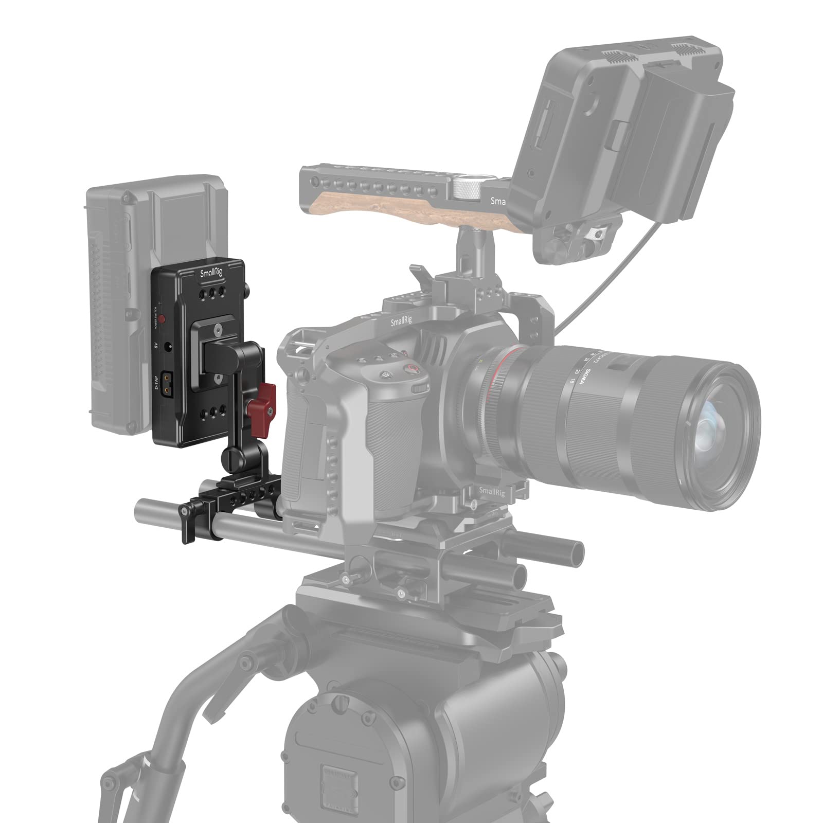 Amazon | SmallRig V型取り付けバッテリーアダプターボード（基本
