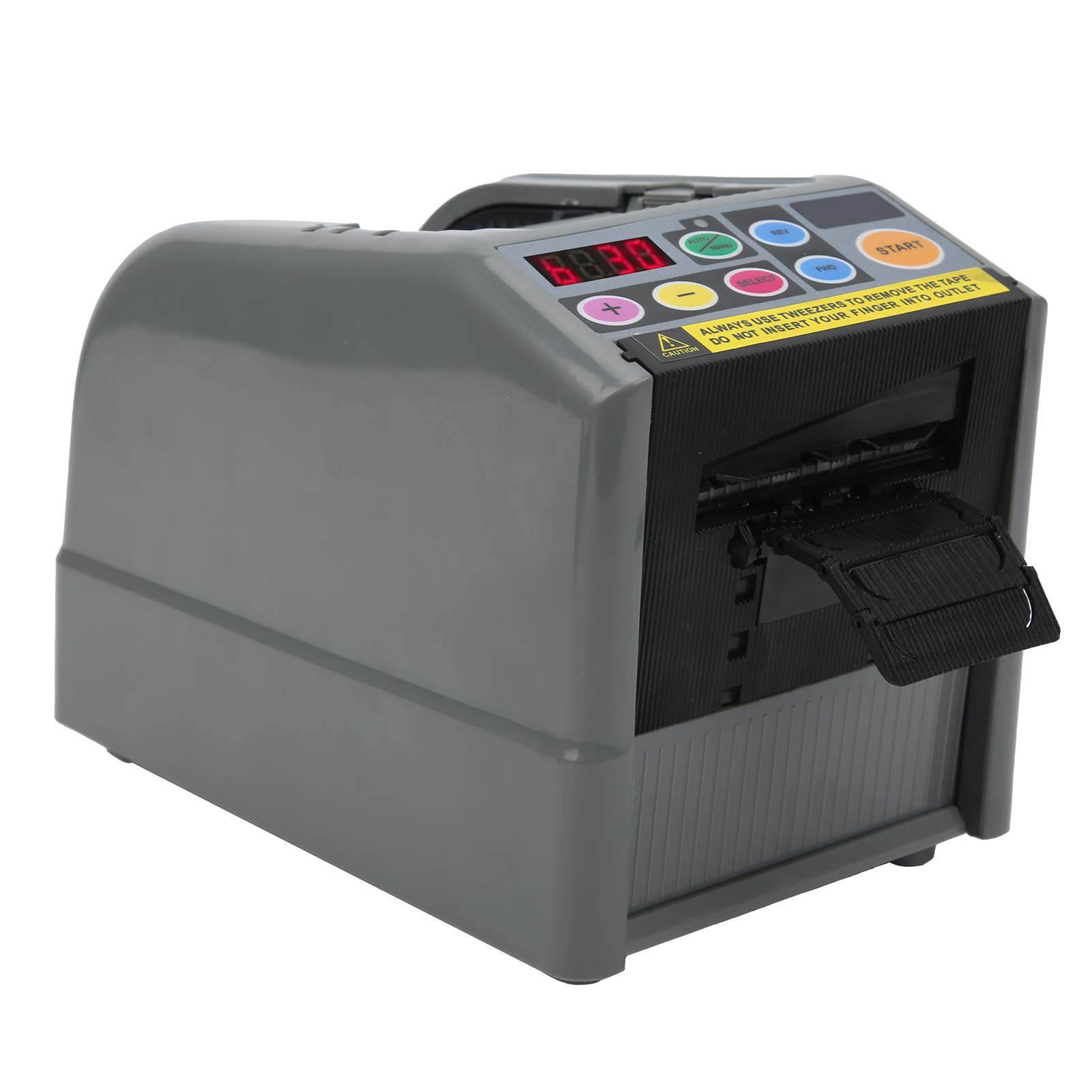 Dispensador de Cinta Eléctrica Máquina de Corte de Adhesivo de Doble Cara Mesa Ajustable Manual/automática JXD-60 Negro 5~999 Mm para Película Protectora Adhesivo de Doble Cara (Enchufe UE 220V CA)