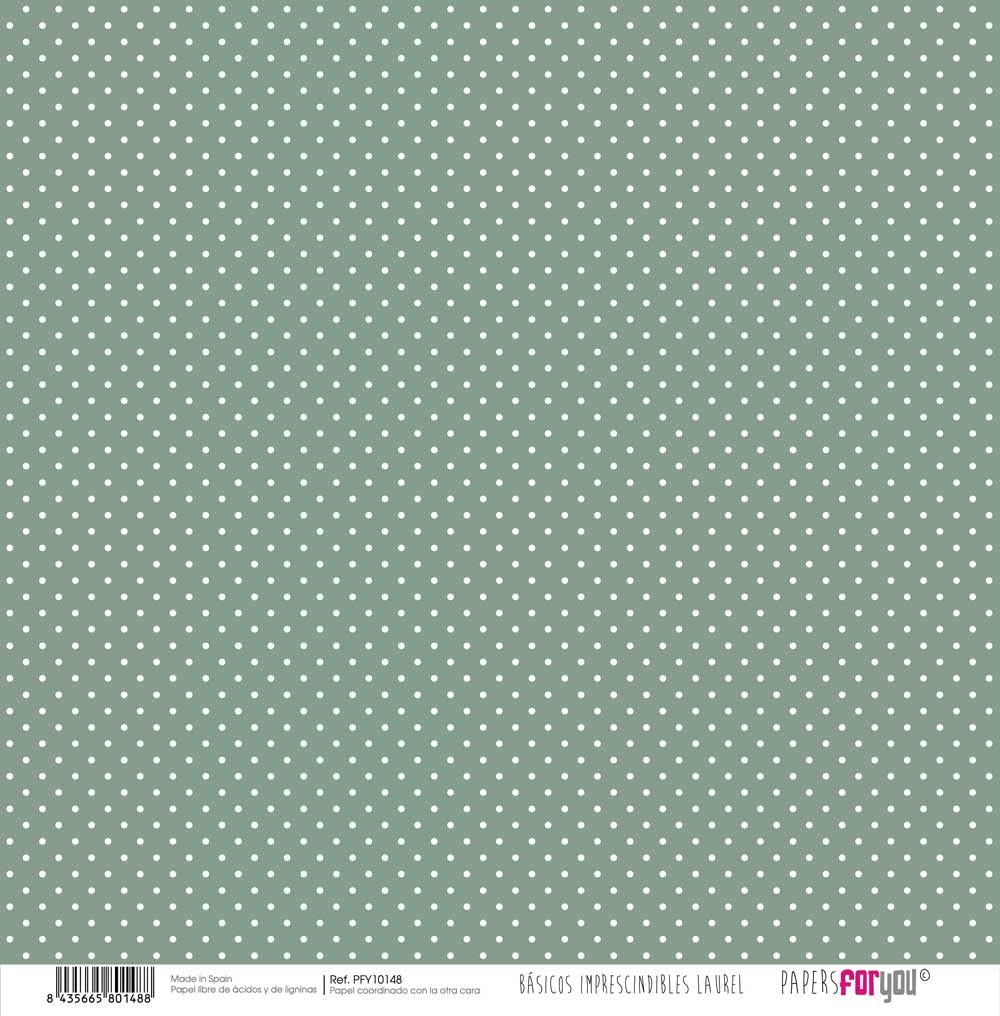 Papers For You - Zestaw papierów do scrapbookingu | Kolekcja "Podstawy obowiązkowe Laurel" | Zawiera 10 dwustronnych dokumentów o różnych wzorach | Rozmiar 30,48 x 30,48 cm (12" x 12")