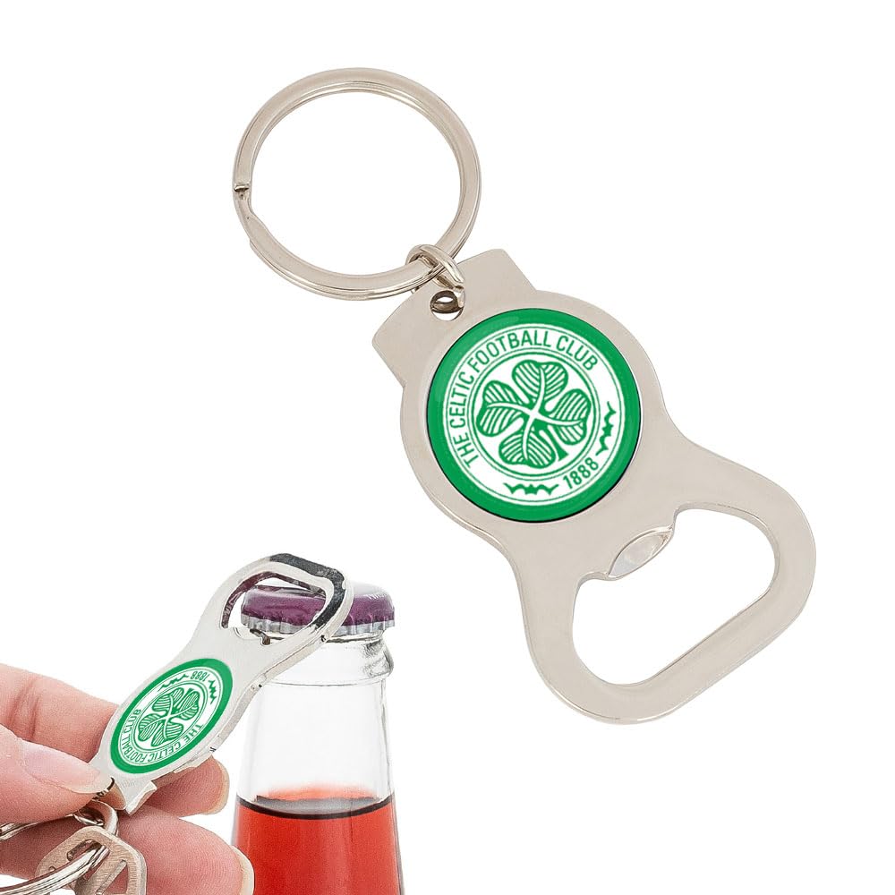 Desert Cactus Celtic FC Keychain Bottle Opener Soccer Football Scottish Bhoys Celts Keychain Car Keys (Bottle Opener A), Multicolored, One size