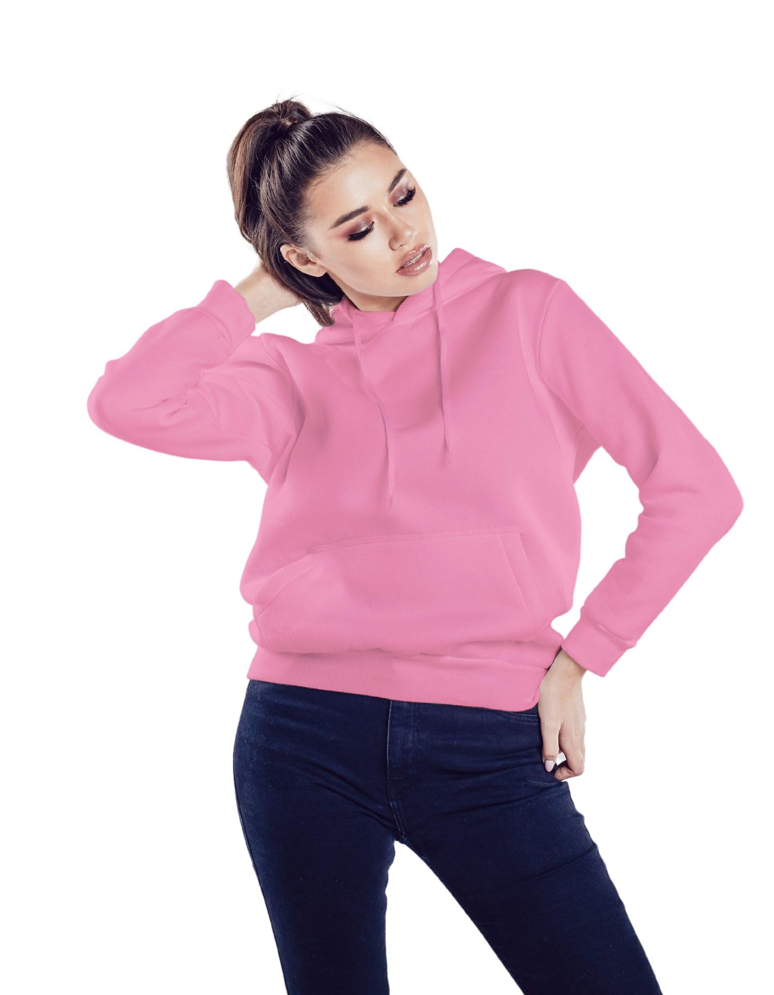 Arispo Women's Plain Hoodies, Sweatshirt, Winter Sweater Hoodie for Women & Girls, Fleece-picture-34