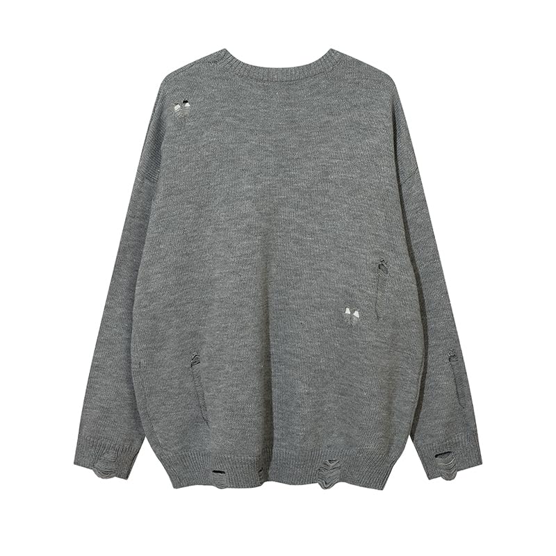 Sweaters Y2K Men - Stylish Fringed Knit Sweater for Men and Women-Street Style2