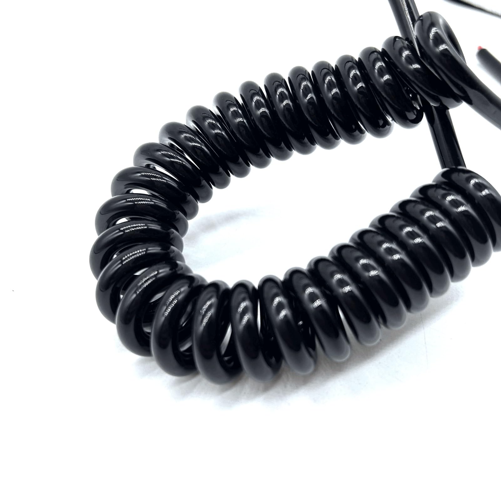 Telescopic Spring Fil thermorétractable électrique à ressort spiralé à 7 conducteurs, 0,2 mm², calibre 24 AWG Length Extendable(Straight 7.5 meters)