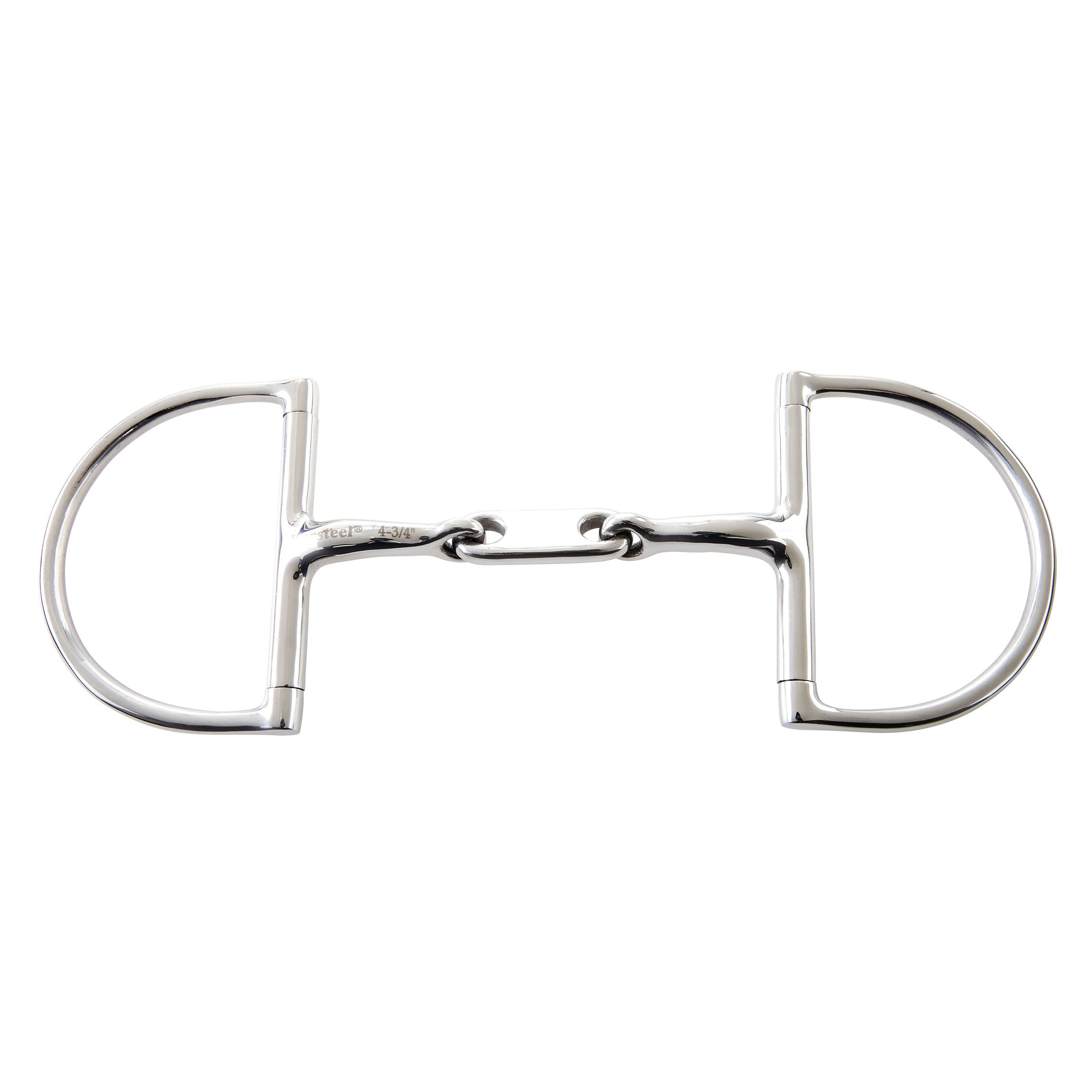 JP Korsteel Stainless Steel Dr Bristol Hunter Dee Ring Snaffle Bit, 5