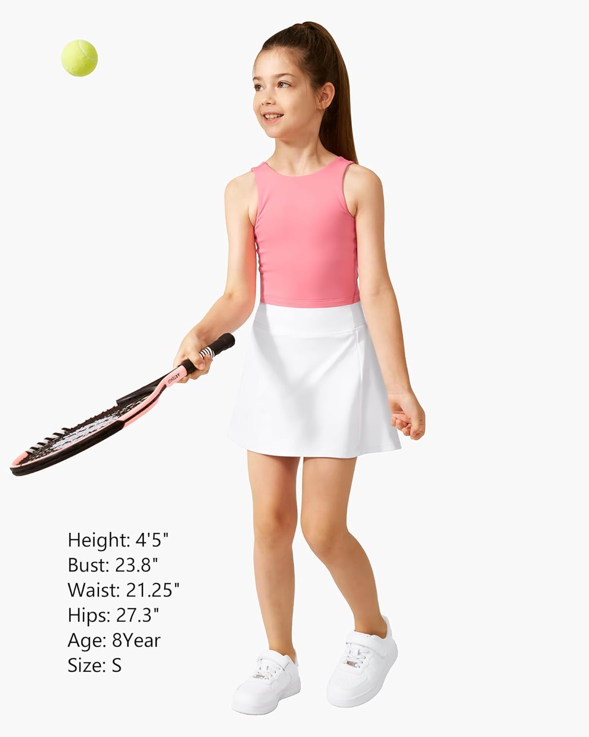 Stelle Girls Tennis Skirts with Pockets Athletic Skorts Inner Shorts High Waisted Sports Golf Running Skirt - Image 7
