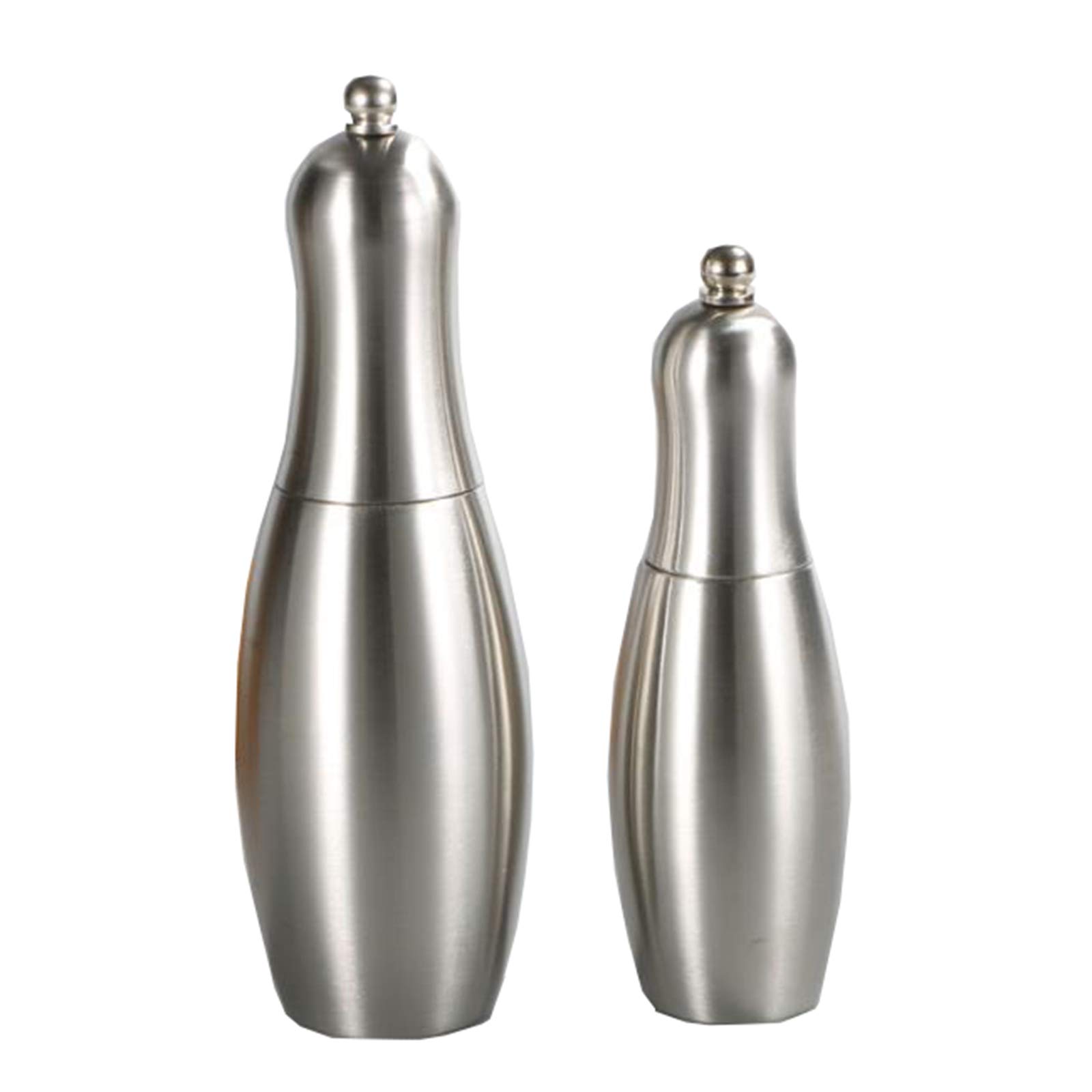 Młynek do pieprzu lub soli ze stali nierdzewnej, mocny ceramiczny mechanizm mielący, 6,5" i 8" regulowany ceramiczny młynek do pieprzu, przybory kuchenne