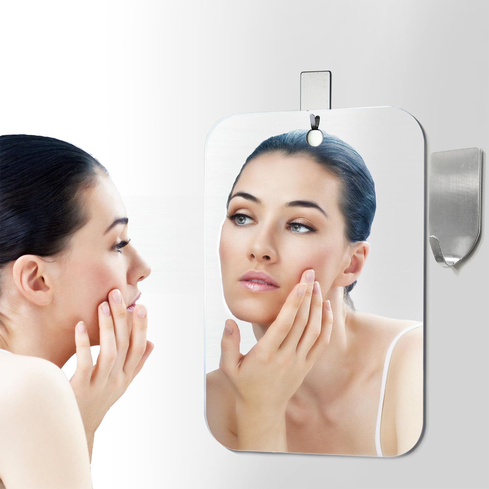 Fogless Shower Mirror - Shave & Makeup FREE SHIPPING -9