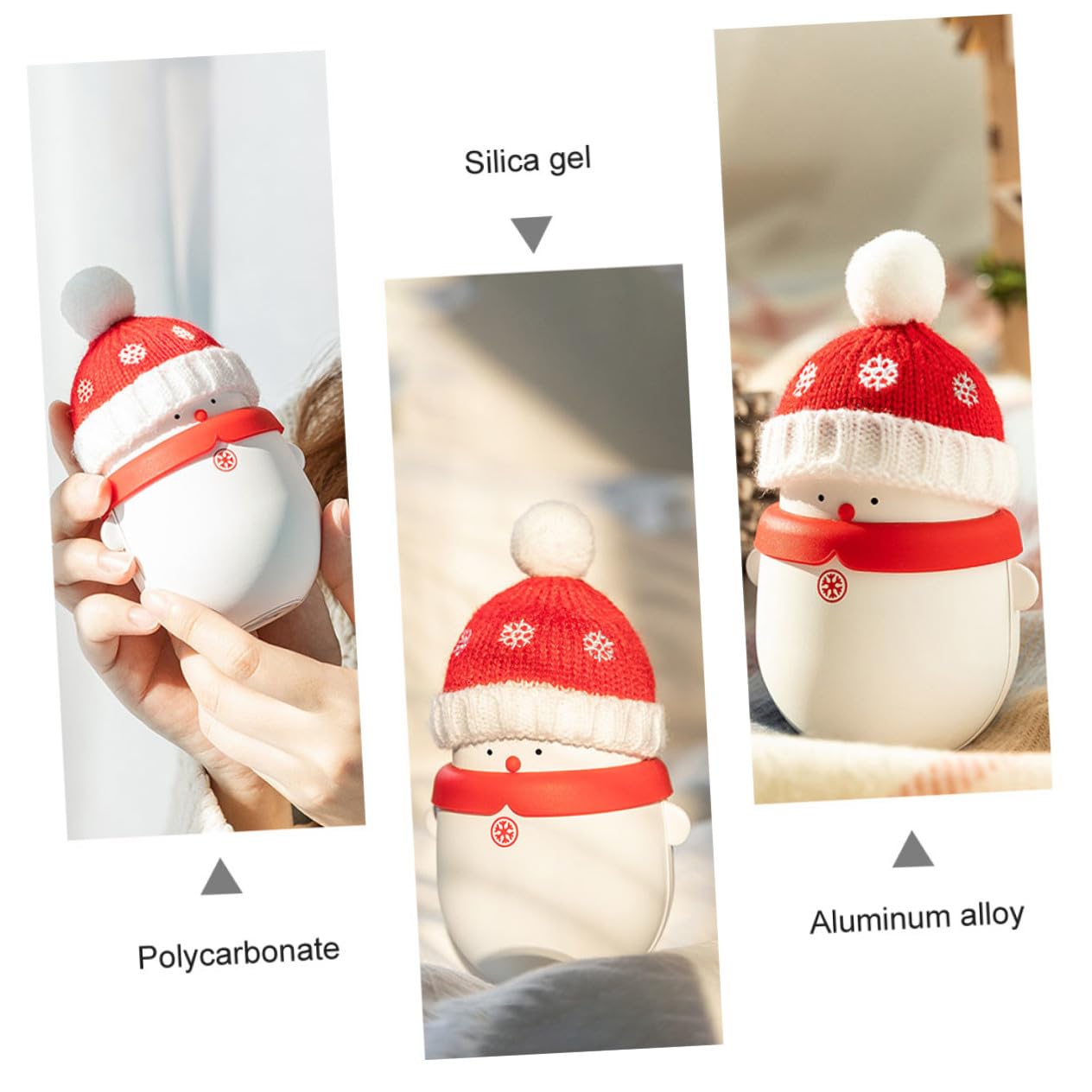 BESPORTBLE Schneemann-powerbank mit USB-handwärmerfunktion Tragbare Powerbank für Winter Fördert die Durchblutung