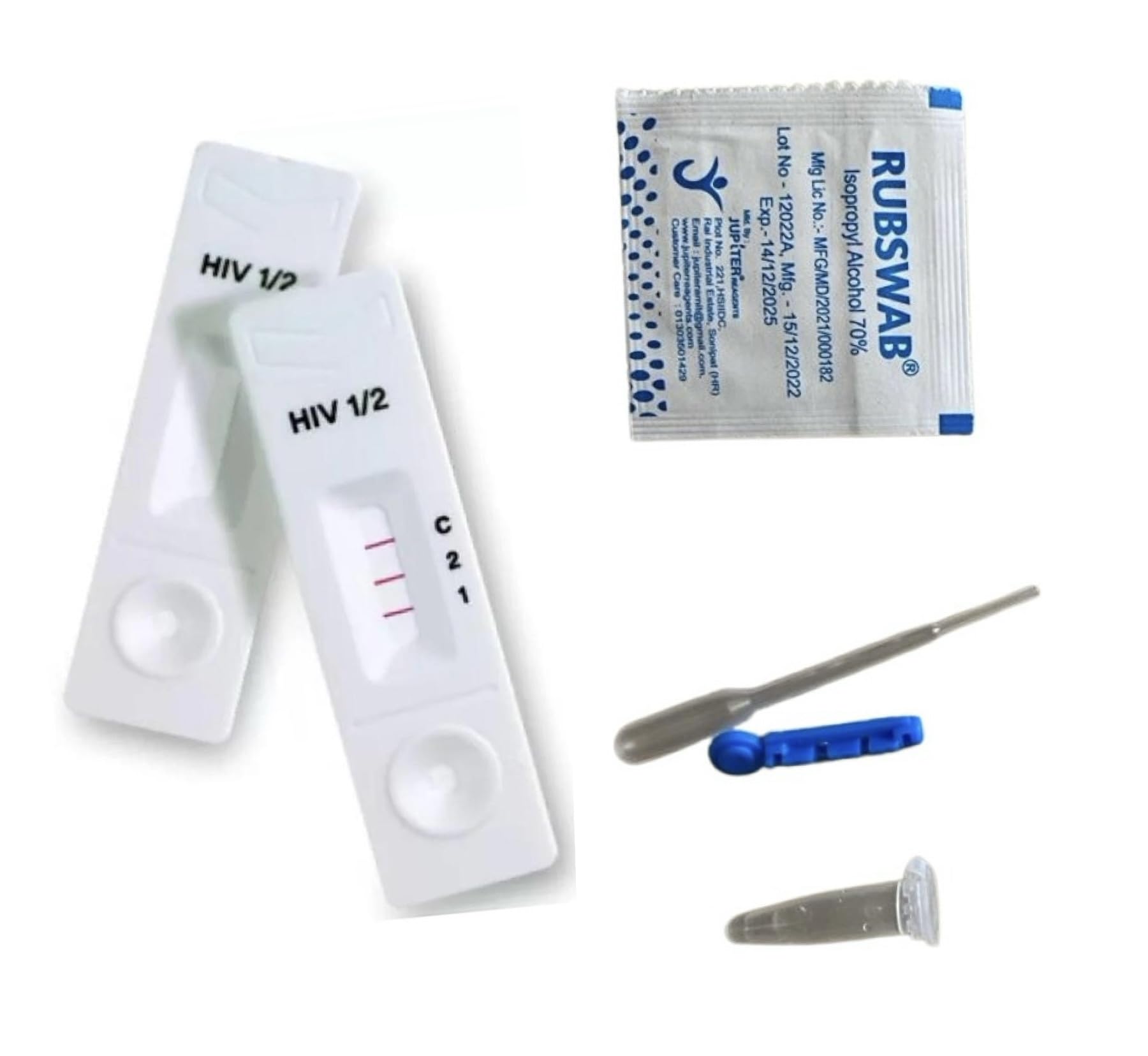 1 Step HIV Test Kit. 3rd Generation. (HIV1/HIV2)