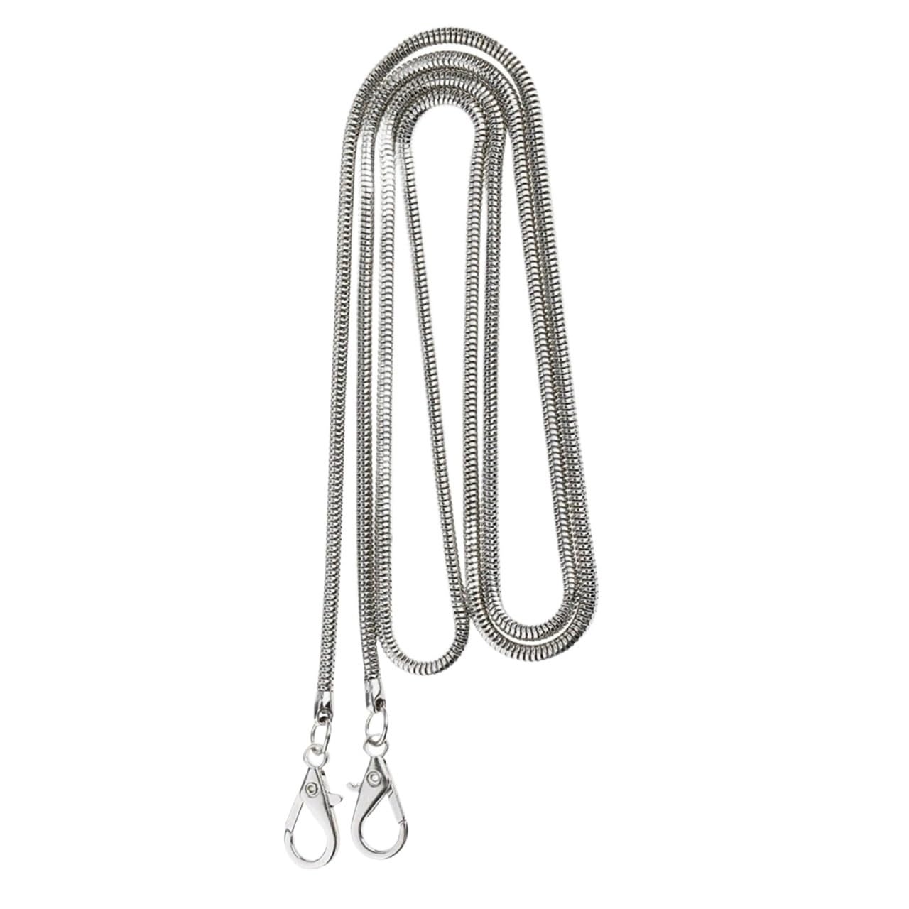 YUSUZH 2pcs Chain Bag Strap Replacement for Handbag Crossbody Shoulder 120cm for Small Bag(Silver)