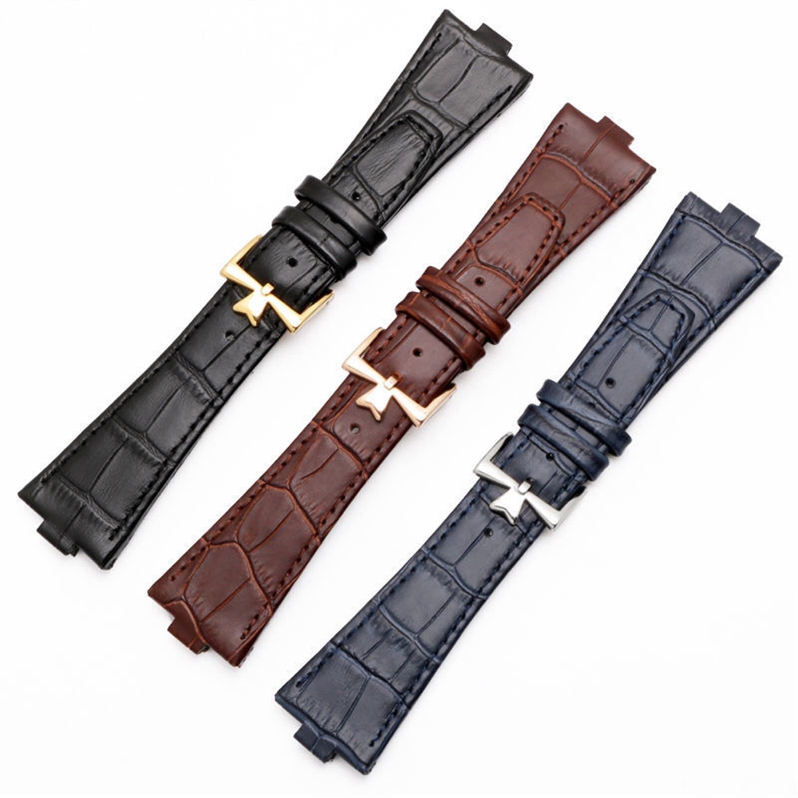 us Bransoletka z prawdziwej skóry jest przeznaczona do zapięcia ze stali nierdzewnej Vacheron Constantin OVERSEAS Series 4500V 5500V P47040