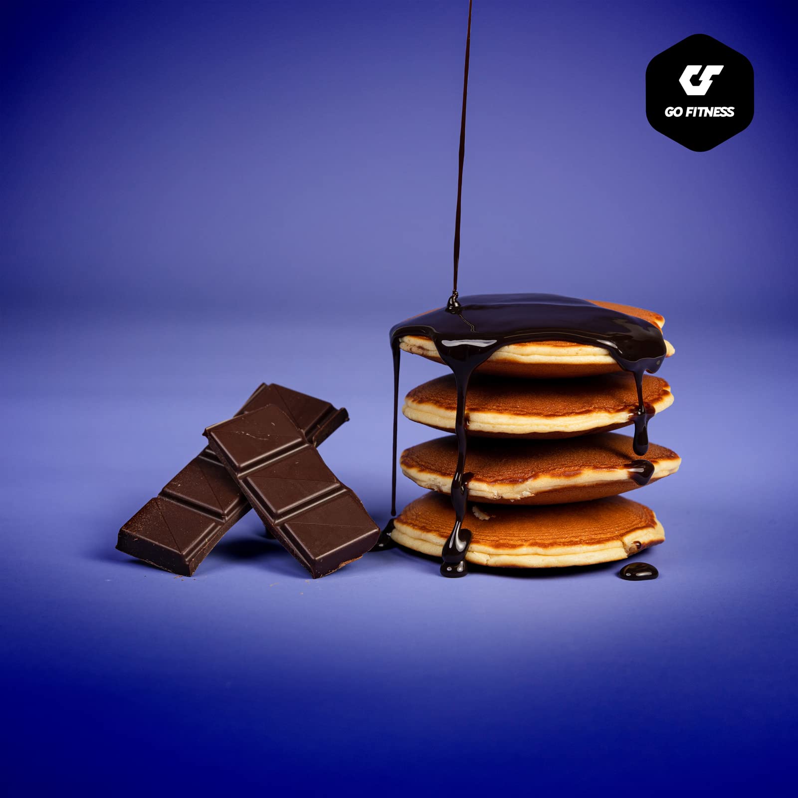 Go Fitness 12 Protein Pancakes - [12 x 50 gramm ] Schoko High Protein Snack, frisch gebacken & extrem lecker - Eiweißriegel alternative mit 13g Eiweiß pro Pancake