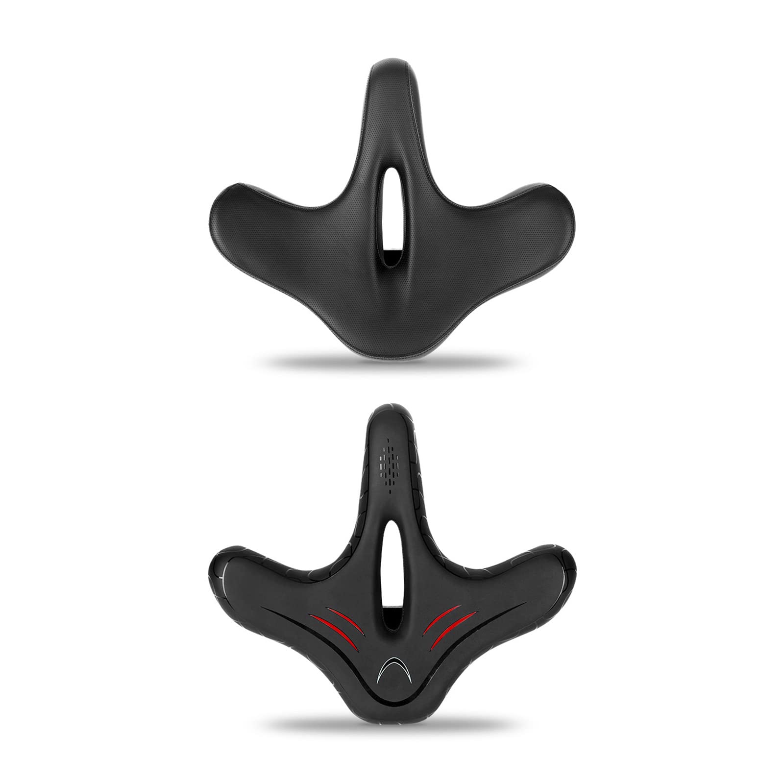 Sella per bicicletta allargata per bicicletta, impermeabile, in pelle PU, cuscino per bicicletta per donne e uomini, cuscino di ricambio per bici da ginnastica