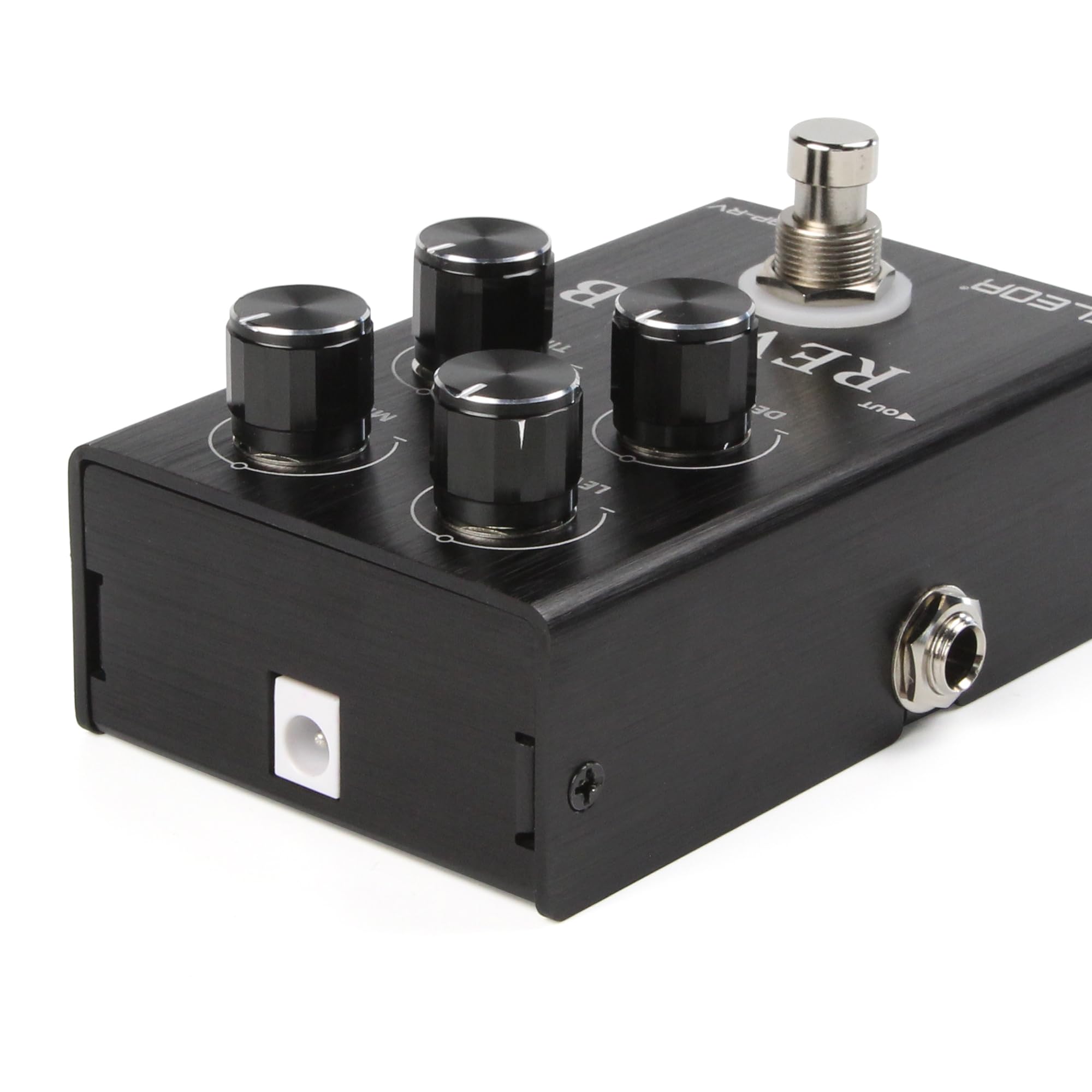 FLEOR Pedal de reverberación de voz analógica, efectos de reverberación ambiental cálidos con decadencia suave, pedal de guitarra True Bypass para guitarra eléctrica, bajo y sintetizador
