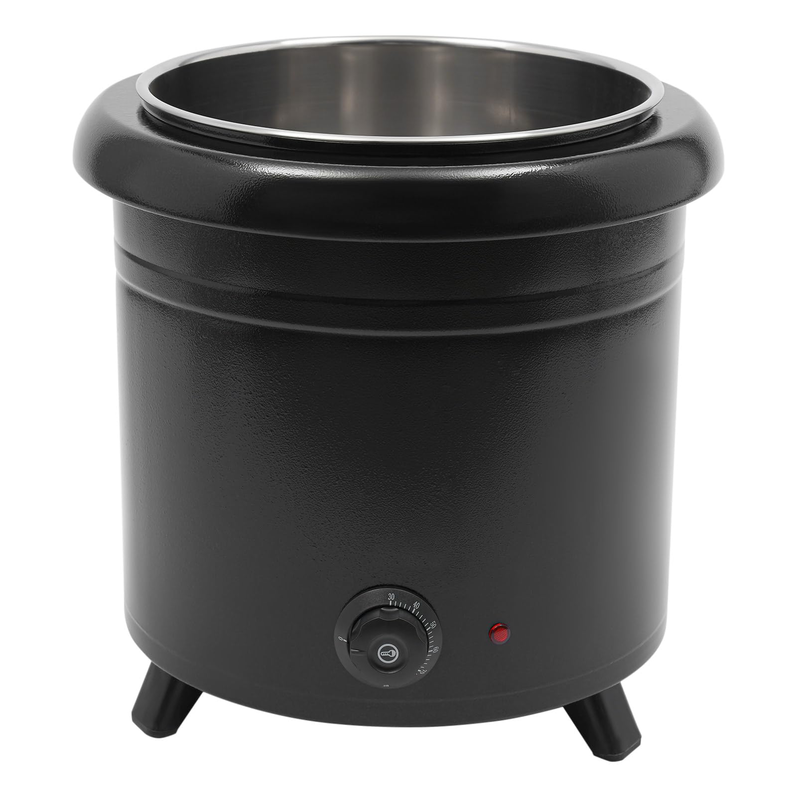 Calentador eléctrico de sopa de 13 l, 400 W, olla eléctrica con olla interior extraíble y tapa ajustable 30-85 °C, eléctrico, profesional, para bufés, cantinas, cafeterías