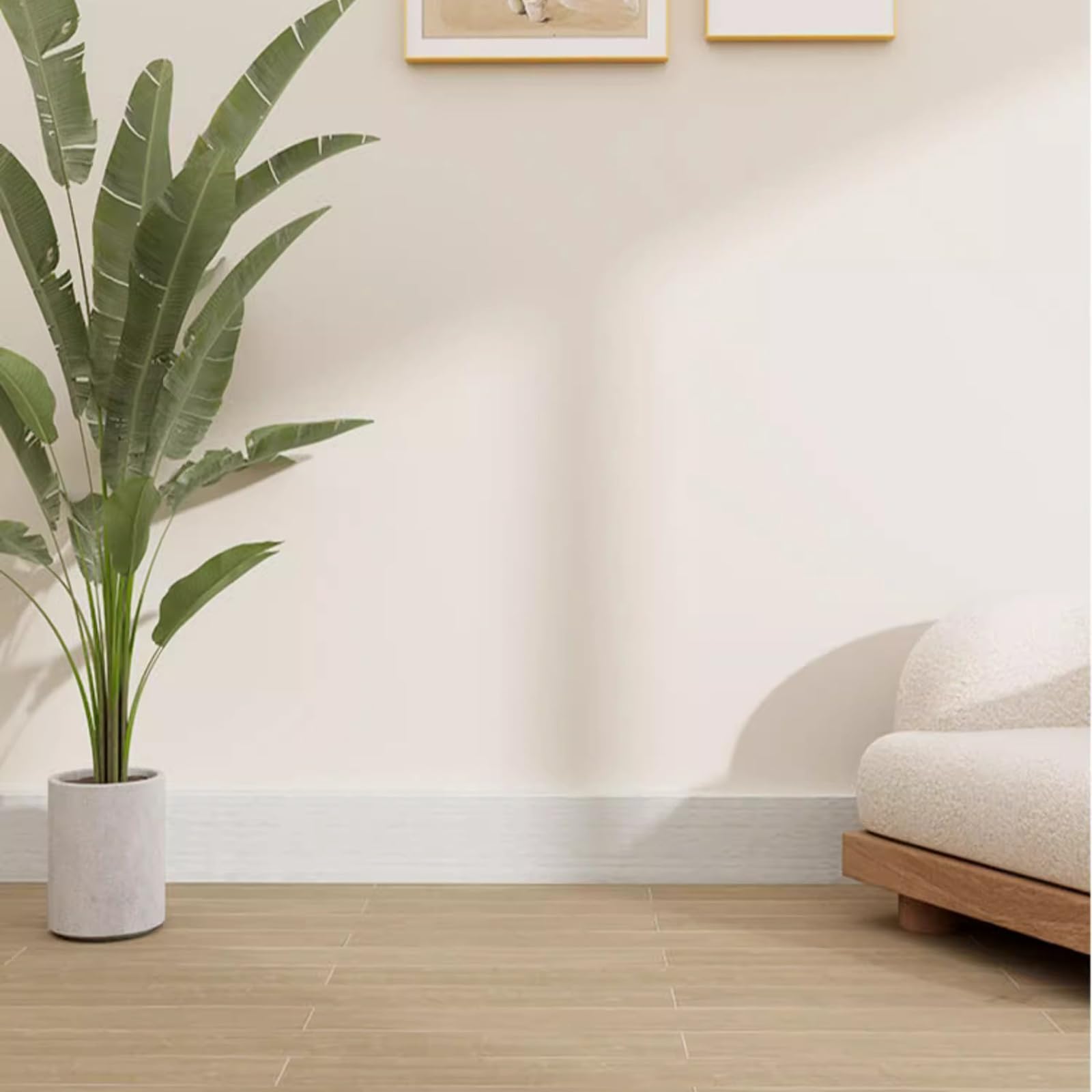 Samoprzylepne płytki podłogowe, Self Adhesive PVC Floor Tiles Wood Effect Multicolor 8-12x60cm(Brown,10 * 60cm*50 pcs)