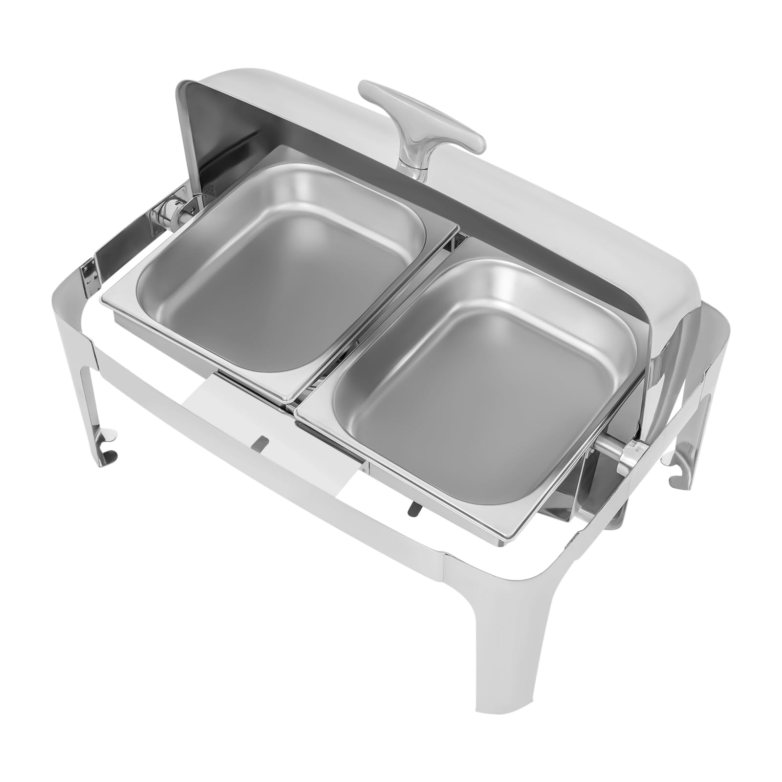 Chafing Dish.9L Chafing Dish, capacità di carico 100 kg, in acciaio inox, per buffet, hotel, matrimoni, feste, banchetti, 64 x 44 cm