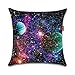 WEIANG Fundas para Cojines De Dos Caras Cojín Decorativos Universo Espacio Planeta Estrella Almohadas para Casa Sofá 45x45cm