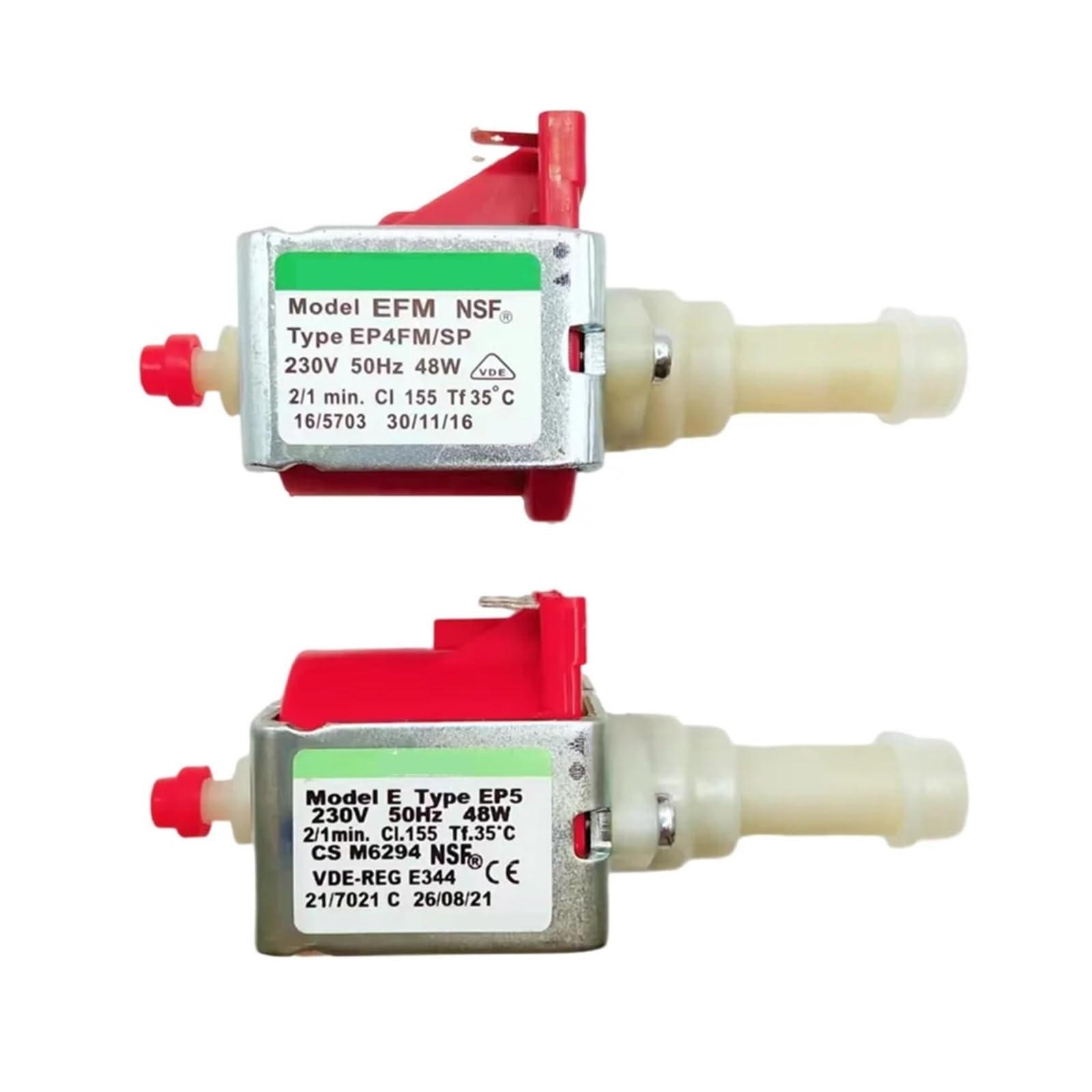 EP4 EP5 EP4FM AC120V 230V 41W 48W Solenoid Pump Water Pump for Coffee Espresso Machine(EP4 120V 48W 60Hz)