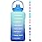 HydroPal 1 Gallon Water Bottles with Straw, 128 oz Water Bottle BPA Free Innovative 2-IN-1 Lid Gym Bottle with Times to Drink Motivational, Large for Sports Fitness Camping Water Jug 13.8X5.5 inch