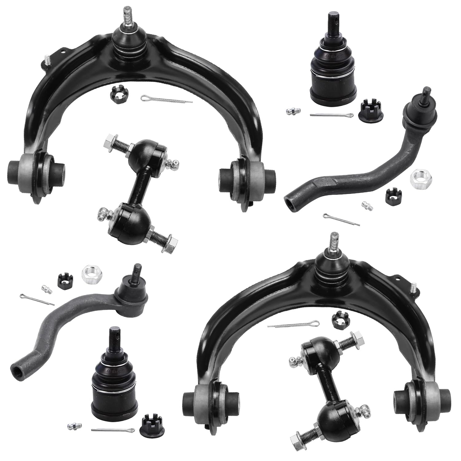 Detroit Axle - 8pc Front End Suspension Kit for 2003-2007 Honda Accord