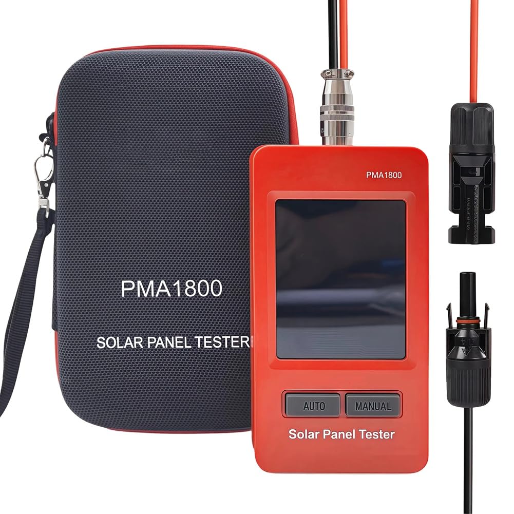 Htuteyy Mppt Power Tester 1800W Solar Panel Multimeter Pma1800 Auto/Manual Voltmeter For Efficient Pv Systems